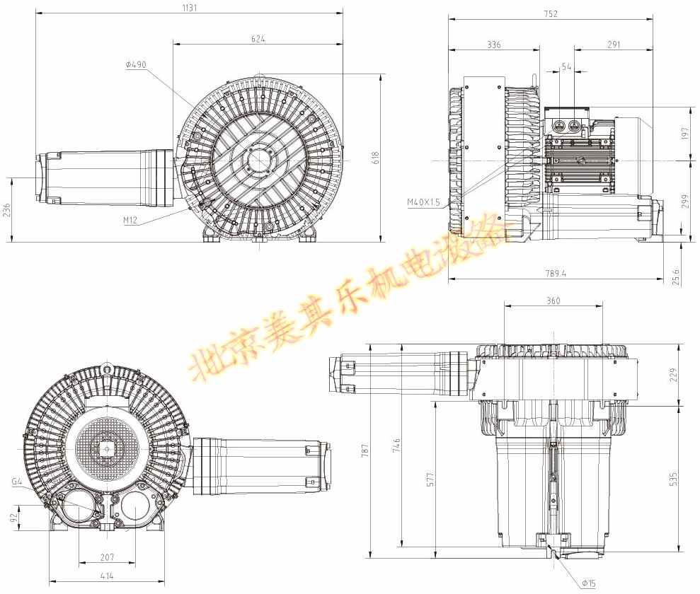 2GH920(16.5kw、20kw、25kw)高壓鼓風機