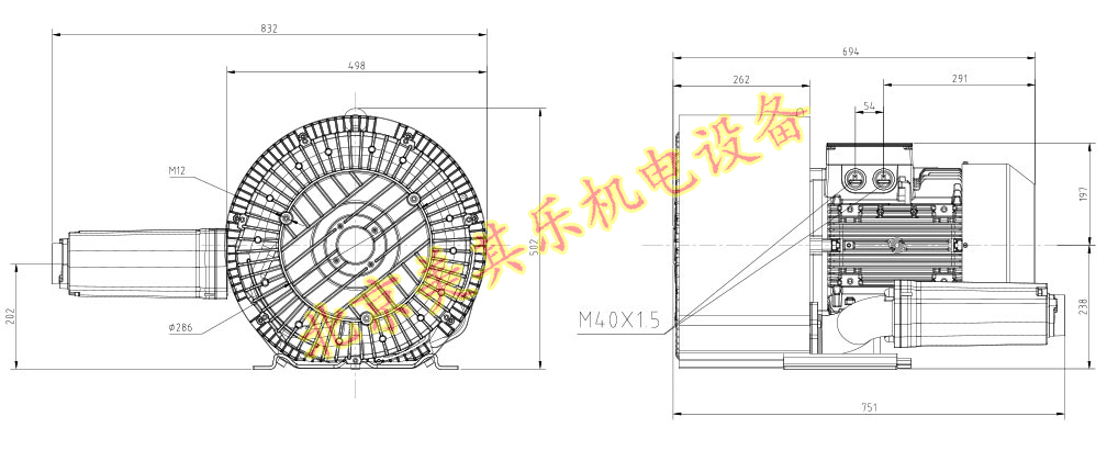 2GH820風(fēng)機(jī)（5.5kw、7.5kw、11kw、15kw）