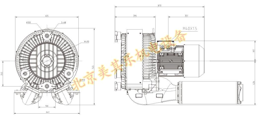 2GH943(15kw、20kw、25kw)大型工業風機