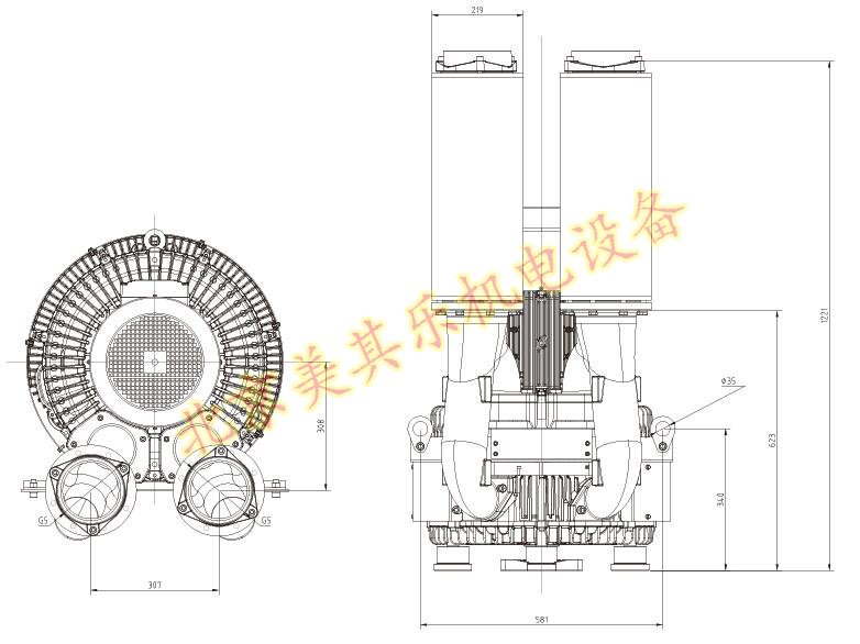 2GH943(15kw、20kw、25kw)大型工業風機
